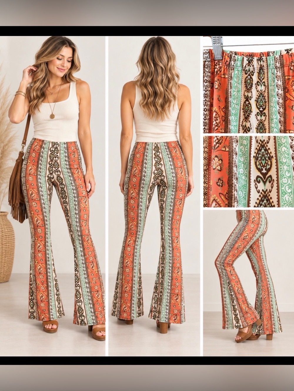 Love Nation Bohemian Pull On Flare Pants